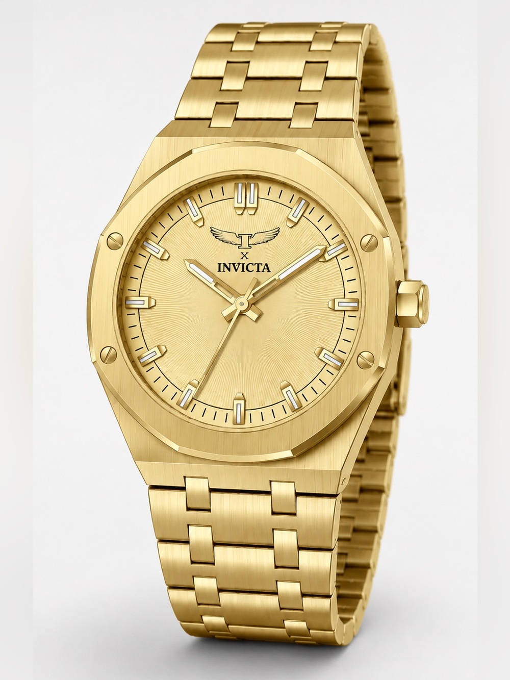 Invicta Specialty I Men's 42mm Gold Tone Quartz Watch 69962 NIB